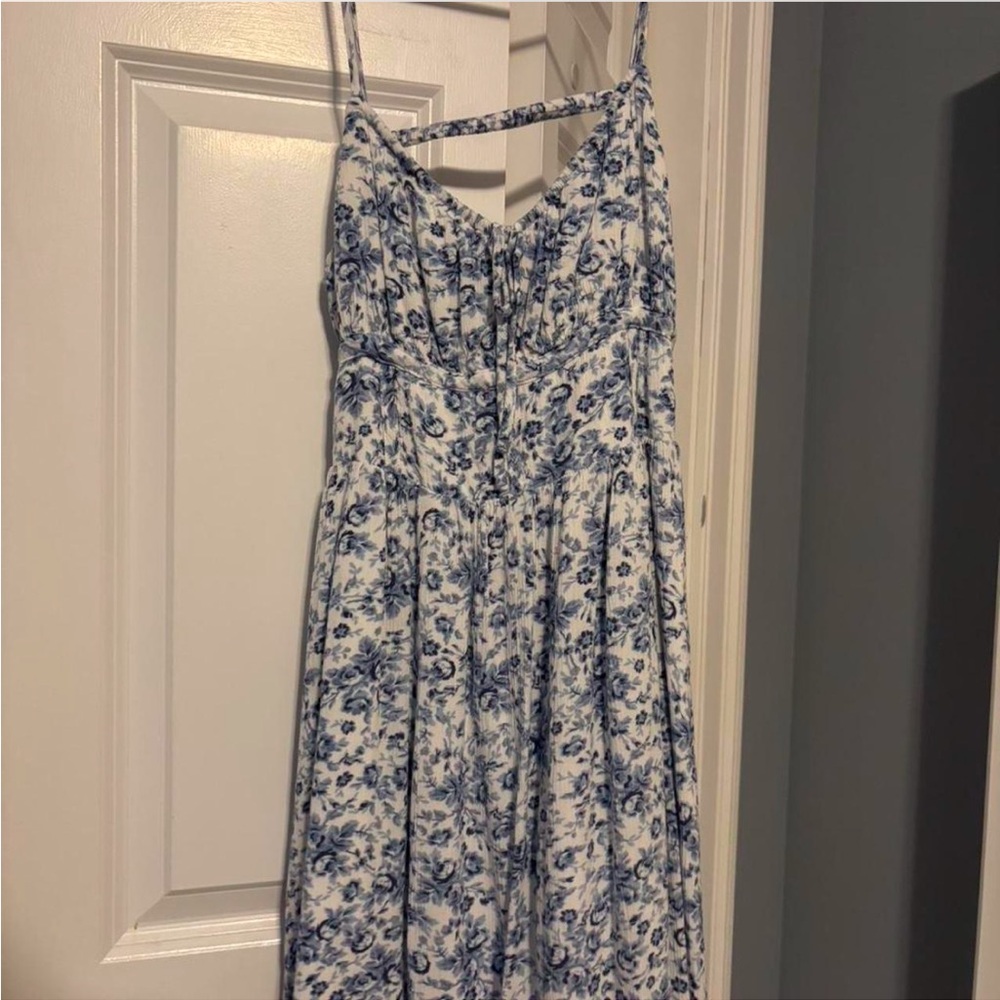 Garage Floral Spaghetti Strap Dress